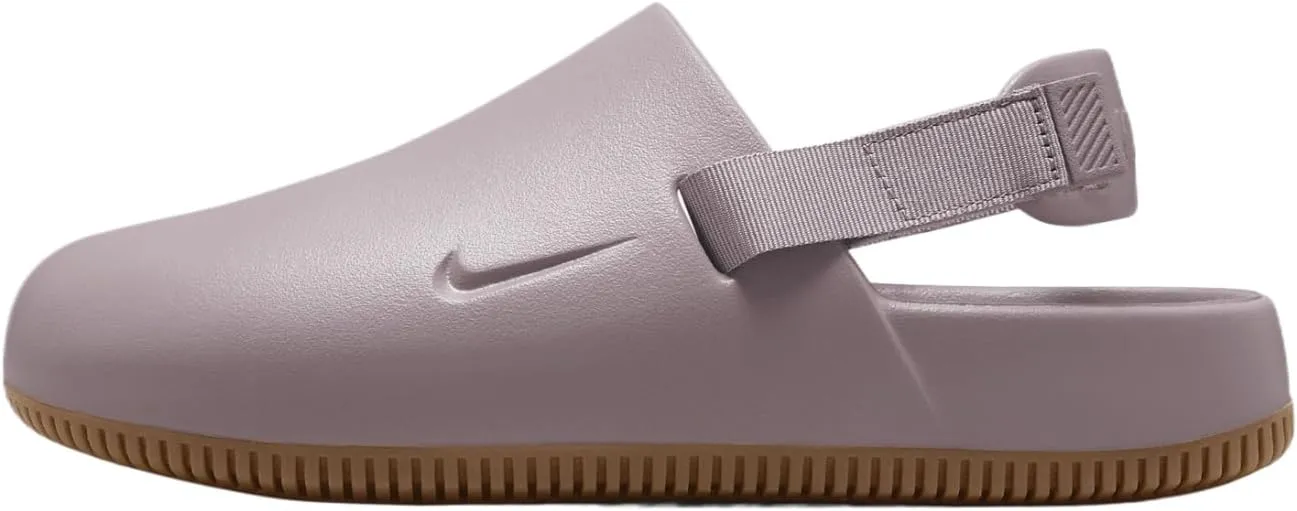 Nike Calm Women's Mules (FB2186-203, Light Violet Ore/Gum Medium Brown/) Size 12