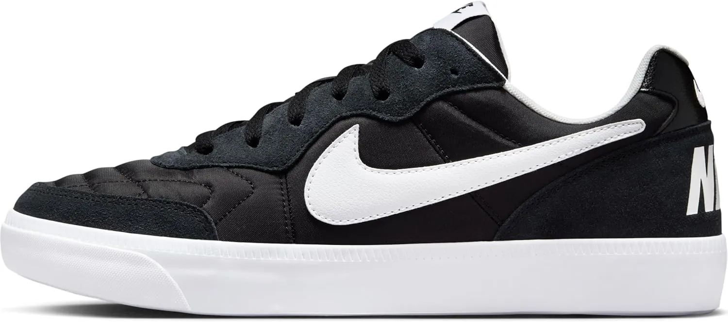 Nike Men's NSW Tiempo Trainer Black/White/Gum Med Brown Training Shoe 11 Men US