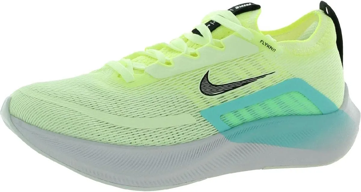 Nike Women's Zoom Fly 4 Running Shoe (Barely Volt/Black/Dynamic Turquoise, us_Footwear_Size_System, Adult, Women, Numeric, Medium, Numeric_7_Point_5), Yellow