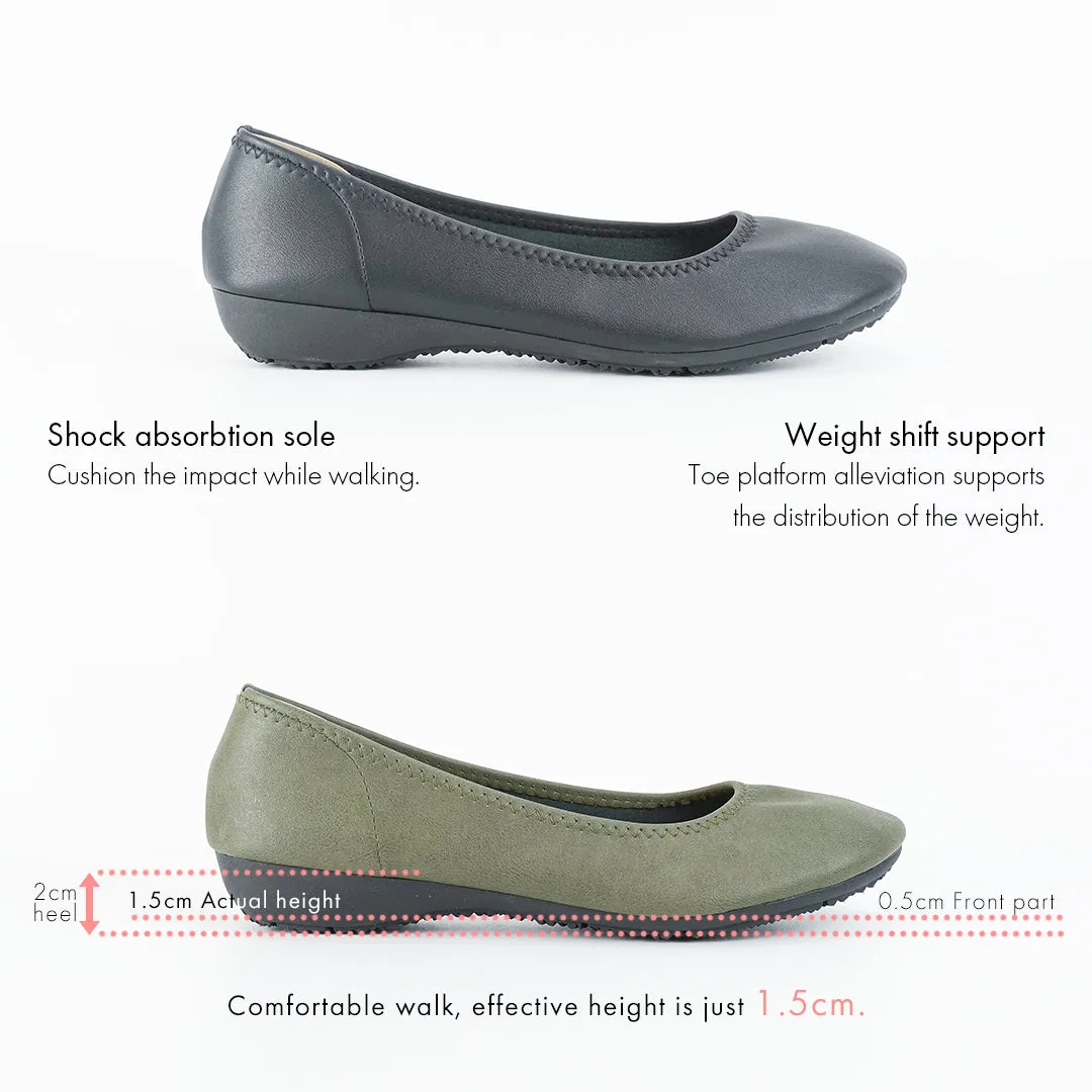No.7005A Stretch Fit Flat Pumps