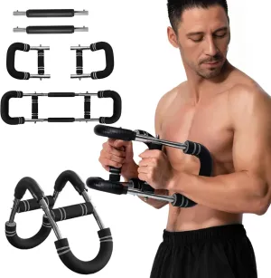 NOAOVO Twister Arm Trainer, Adjustable Resistance Twister Arm Exerciser Chest Exerciser for Men, Portable Chest Workout Equipment Arm Trainer for Men