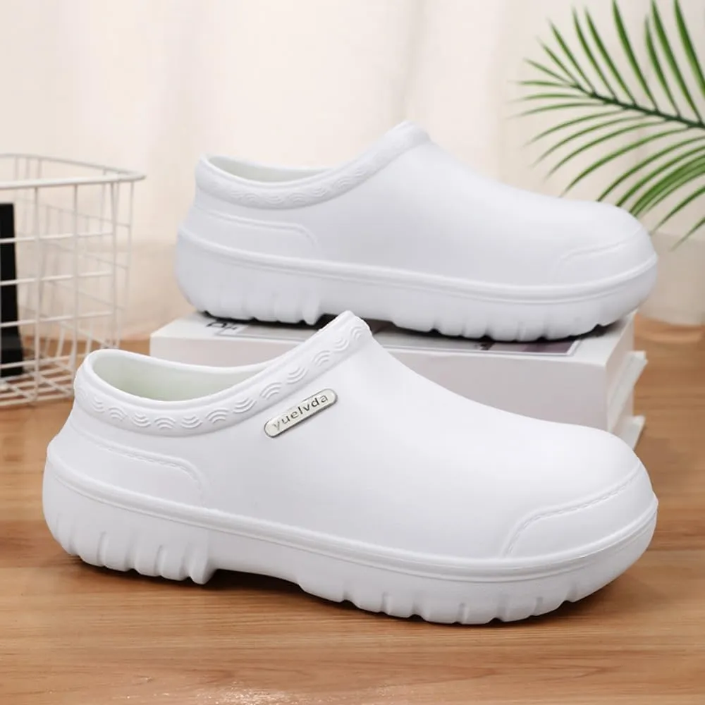 Non Slip Chef Shoes for Men，for Men with Removable Insole ，Lightweight Breathable Mens Food Service Chef Shoes ，for Kitchen, Chef, Restaurant