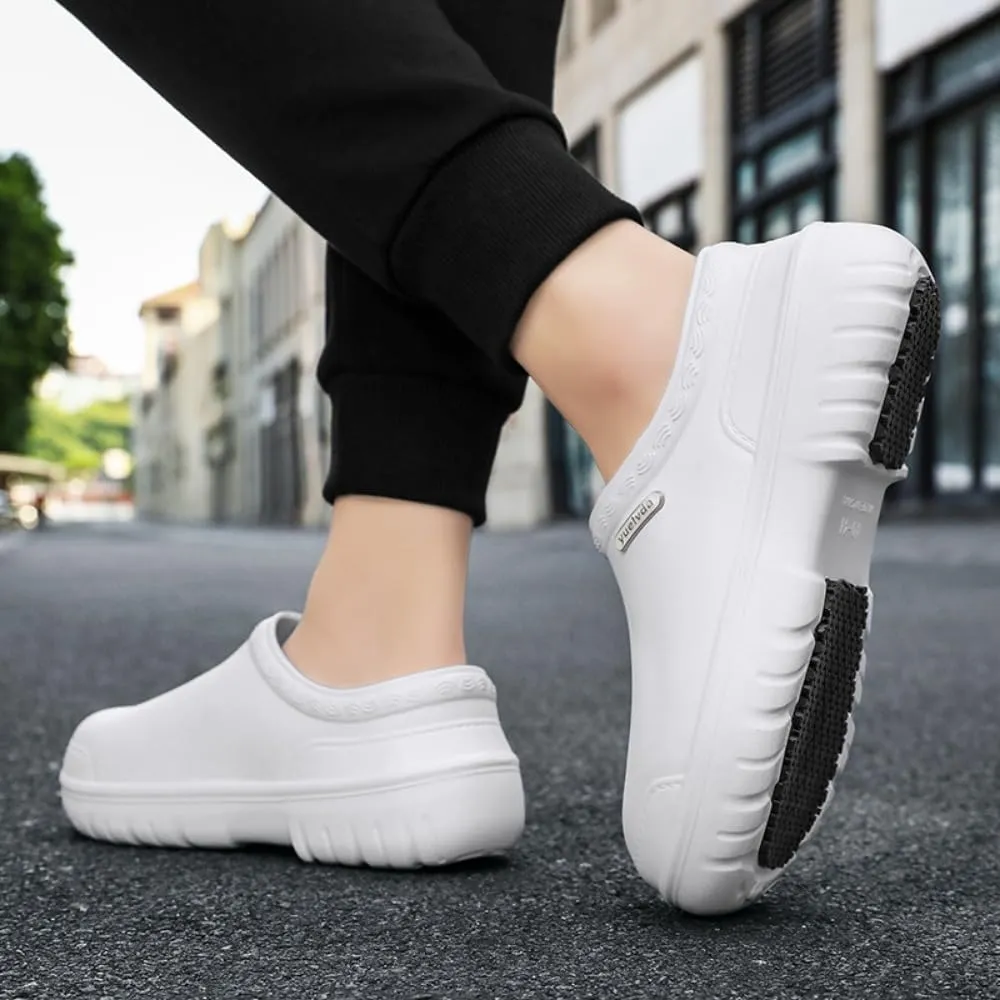 Non Slip Chef Shoes for Men，for Men with Removable Insole ，Lightweight Breathable Mens Food Service Chef Shoes ，for Kitchen, Chef, Restaurant