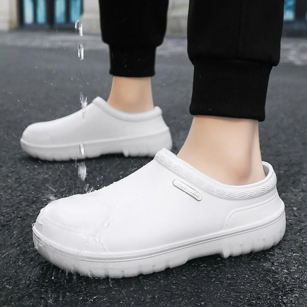 Non Slip Chef Shoes for Men，for Men with Removable Insole ，Lightweight Breathable Mens Food Service Chef Shoes ，for Kitchen, Chef, Restaurant