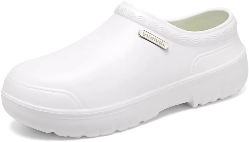 Non Slip Chef Shoes for Men，for Men with Removable Insole ，Lightweight Breathable Mens Food Service Chef Shoes ，for Kitchen, Chef, Restaurant