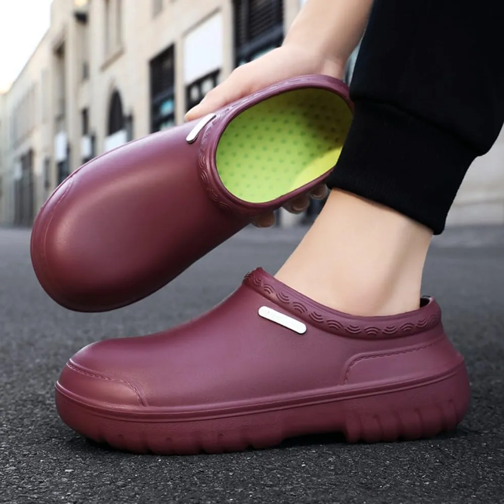 Non Slip Chef Shoes for Men，for Men with Removable Insole ，Lightweight Breathable Mens Food Service Chef Shoes ，for Kitchen, Chef, Restaurant