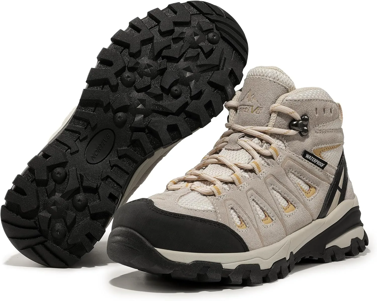 NORTIV 8 Women's Waterproof Hiking Boots Outdoor Trekking Camping Trail Hiking Boot