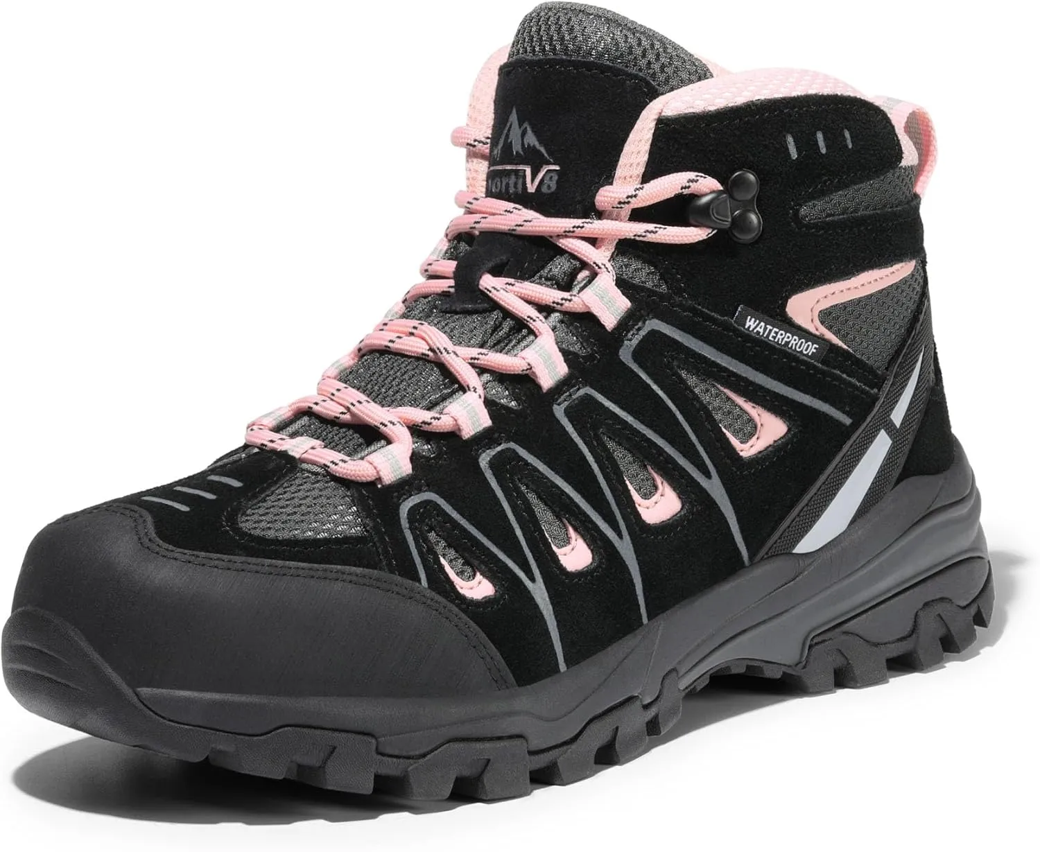 NORTIV 8 Women's Waterproof Hiking Boots Outdoor Trekking Camping Trail Hiking Boot