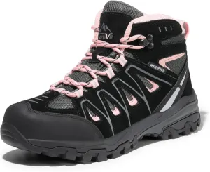 NORTIV 8 Women's Waterproof Hiking Boots Outdoor Trekking Camping Trail Hiking Boot