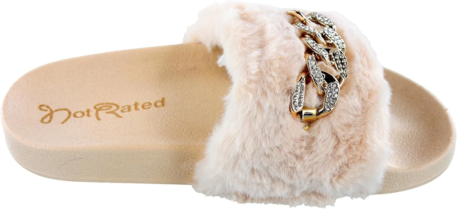 Not Rated Chainy Women's Furry Slide