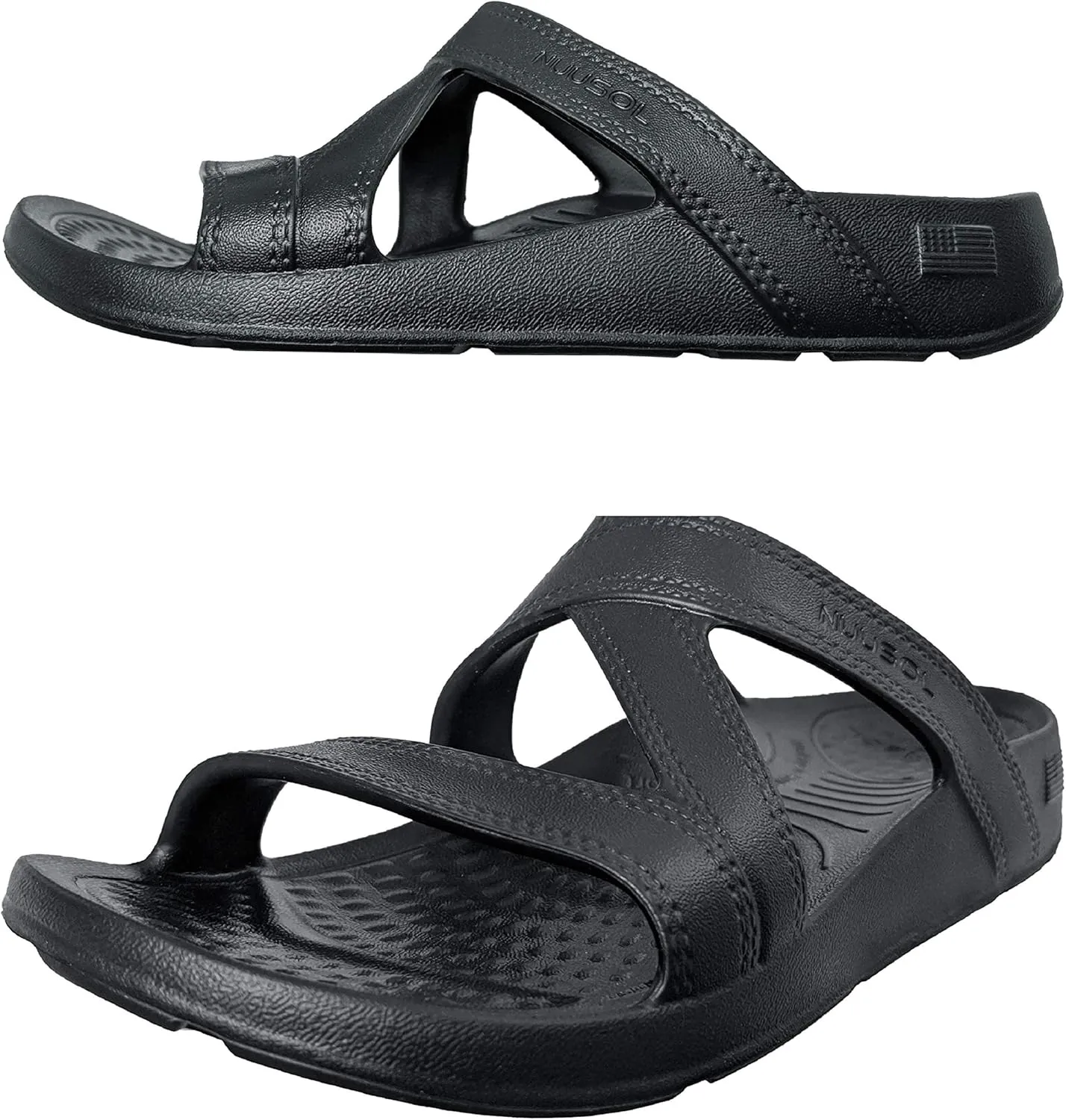 NUUSOL Women Hailey Slide, Lightweight EVASOL Foam Footwear