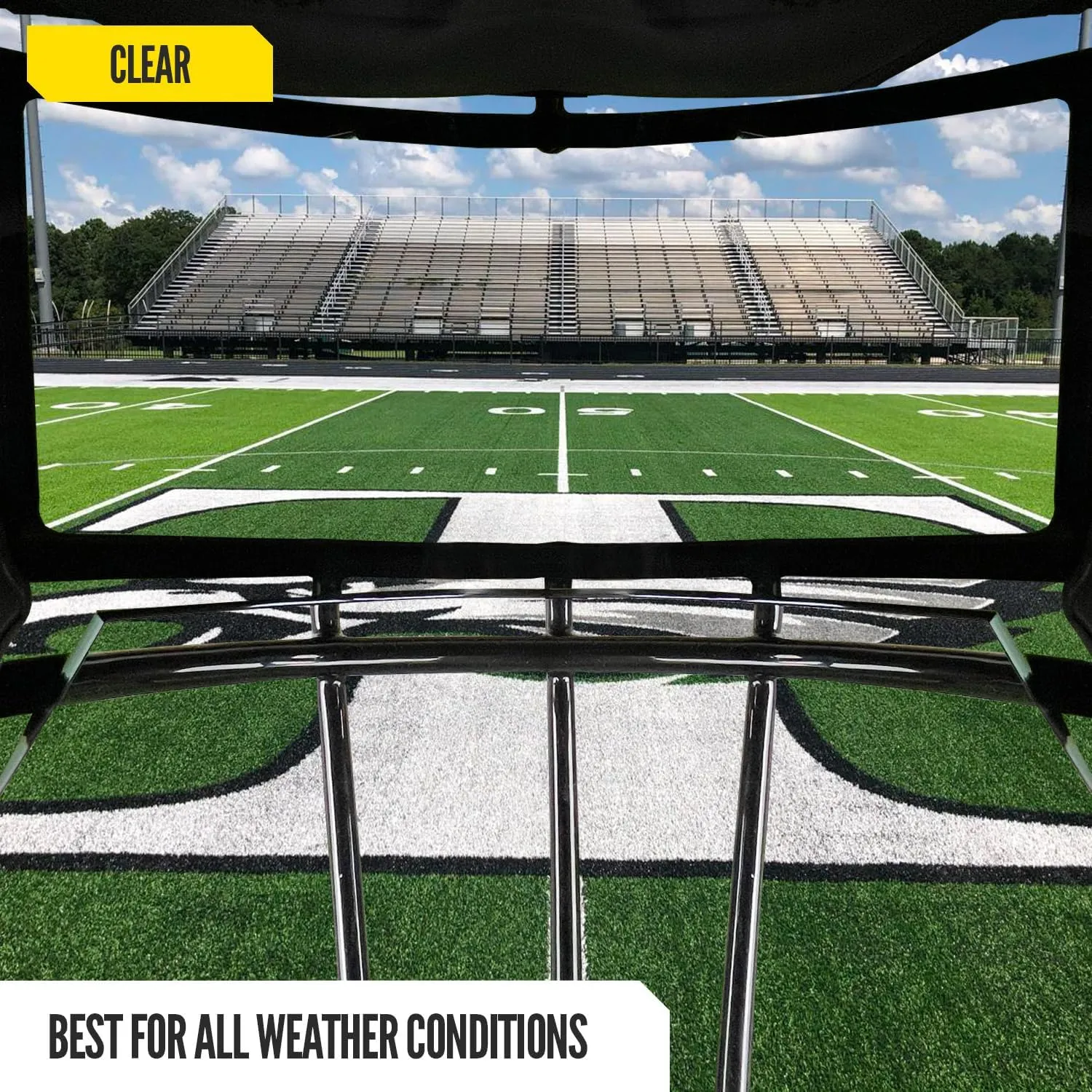 Nxtrnd VZR1 Football Visor, Flat Lens Technology, Fits Adult & Youth Football Helmets