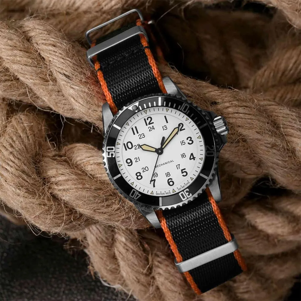 Nylon Watch Band 18mm 20mm 22mm Military Fashion Adjustable Watch Straps with Stainless Steel Buckle Include Tools