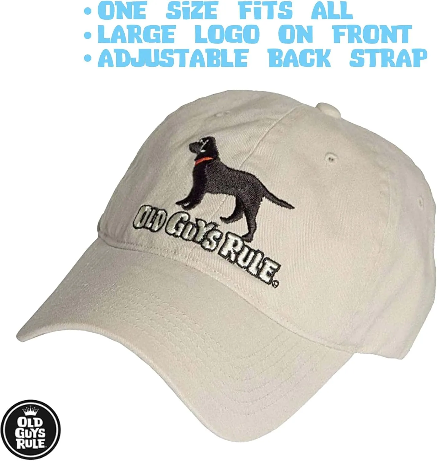 Old Guys Rule Men's Black Lab Hat