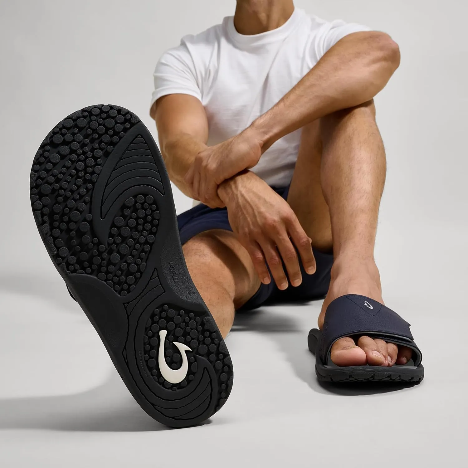 OLUKAI Nalu Slide Men's Versatile Slide Sandals, Water-Friendly & Adjustable Straps, Lightweight & Durable, All-Day Comfort & Support