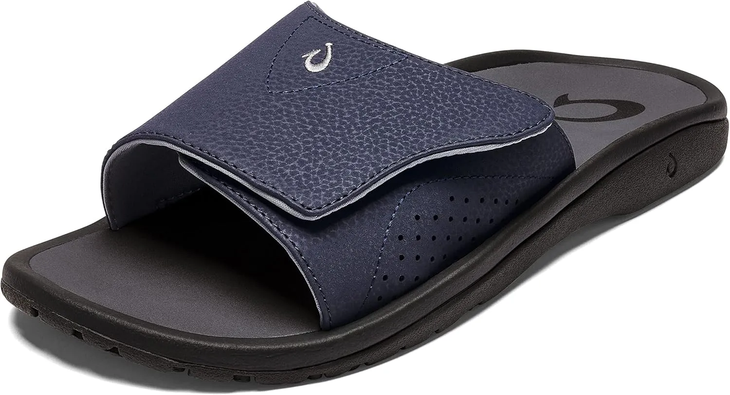 OLUKAI Nalu Slide Men's Versatile Slide Sandals, Water-Friendly & Adjustable Straps, Lightweight & Durable, All-Day Comfort & Support