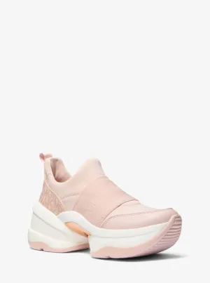 Olympia Nylon Blend and Signature Logo Slip-On Trainer