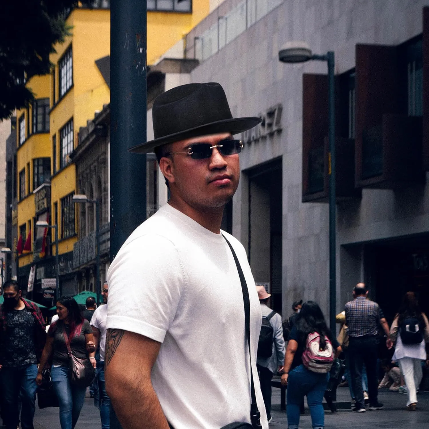 Open Road Hat Fedora Hat Pure Wool Felt Hat Vintage Rancher Hat Airway Vented Panama Hats for Men Women