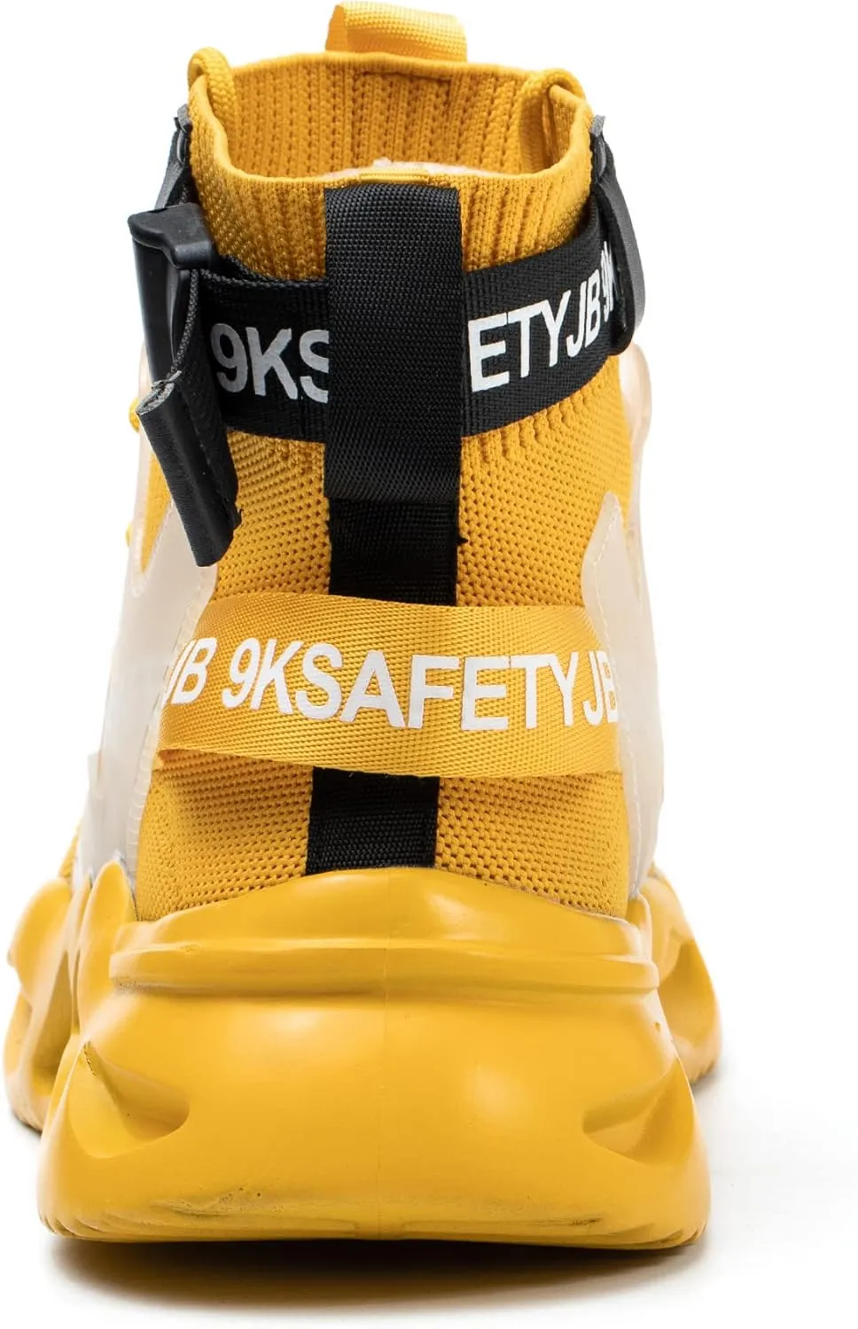 ORISTACO Steel Toe Safety High-Cut Boot, Breathable Lightweight Smash-Proof Industries Construction Work Shoes