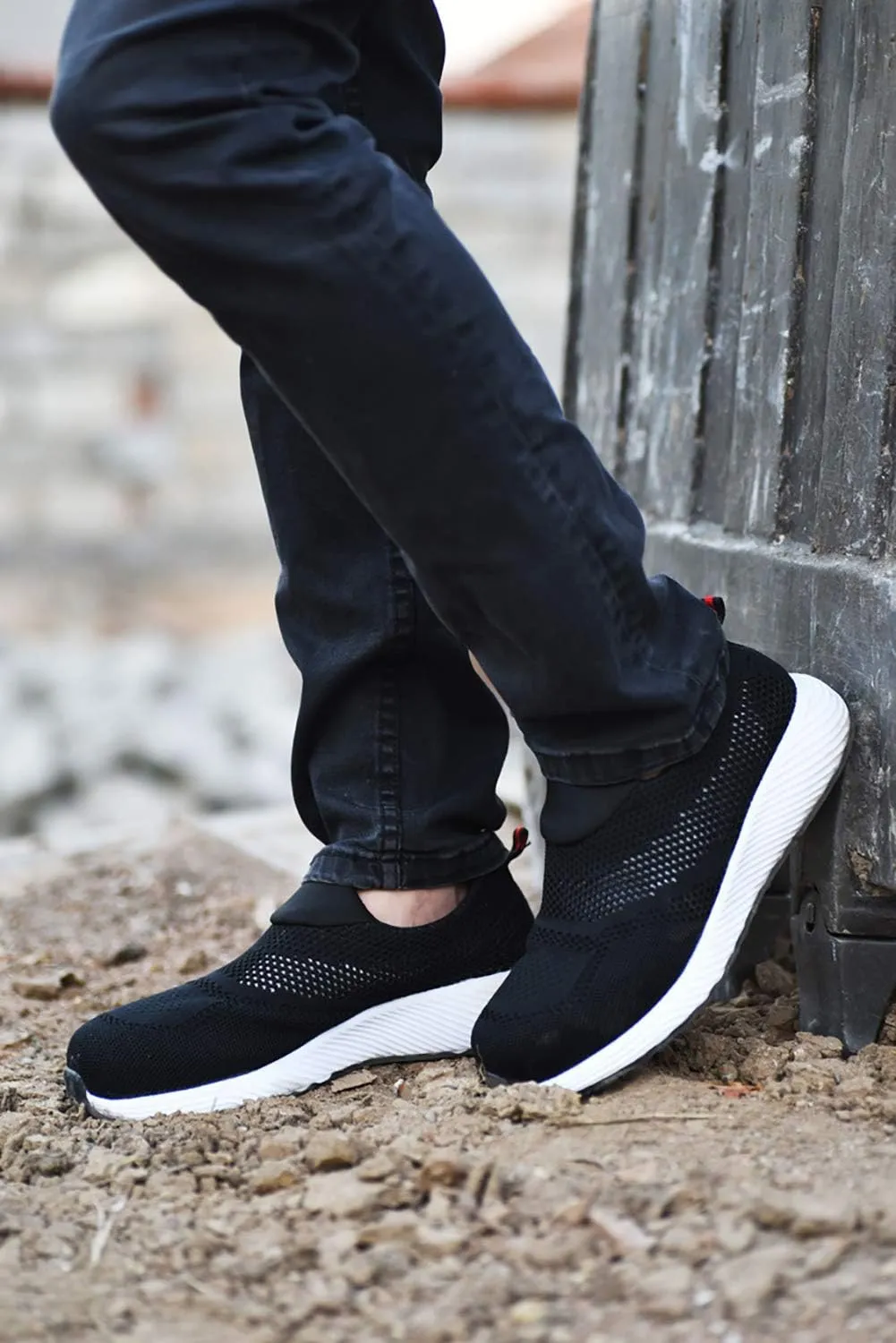 ORISTACO Steel Toe Shoes Mens, Slip on Lightweight Summer Breathable Safety Industrial Construction Work Sneakers
