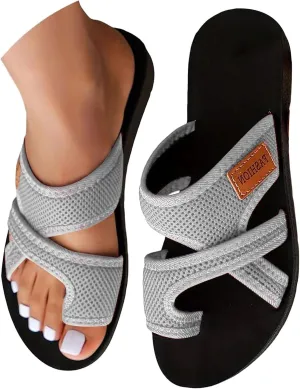 Orthopedic Sandals for Women 2025 Summer Casual Open Toe Beach Vacation Shoes Trendy Comfortable Arch Support Sandal