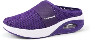 Orthopedic Sandals for Women Arch Support Sandals Mesh Air Cushion Sandal Breathable Closed Toe Slippers