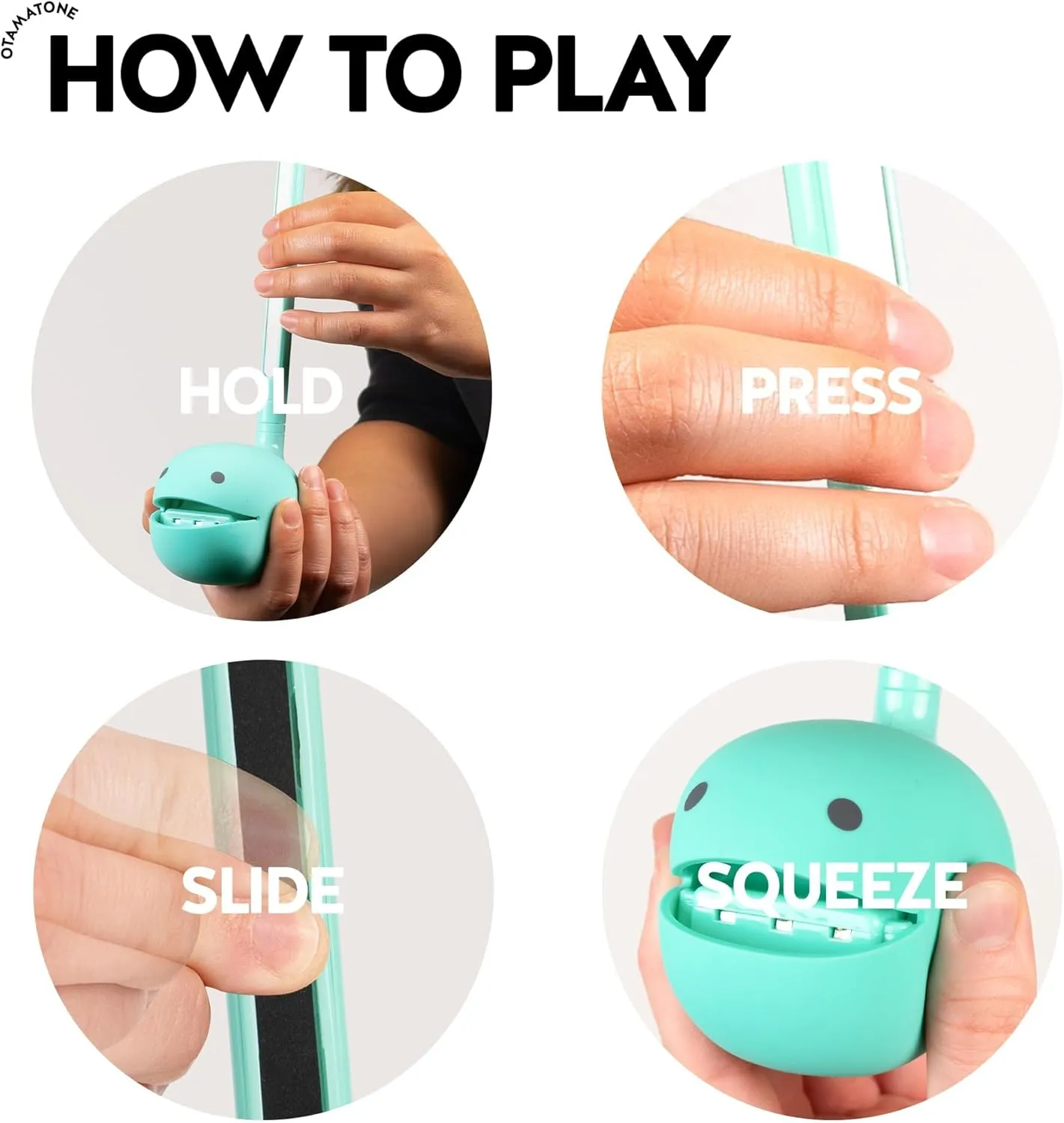 Otamatone Japanese Electronic Musical Instrument Portable Music Synthesizer from Japan by Maywa Denki Studio Award Winning, Educational Fun Gift for Children, Teens & Adults - Mint