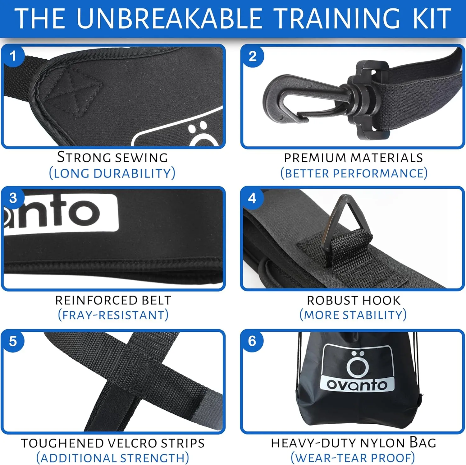 OVANTO Volleyball Training Equipment Aid – Solo Volleyball Equipment in 4 Styles to Serve, Spike, Set and Pass Like a Pro - Adjustable Volleyball Practice Equipment Gift for Beginners & Experts