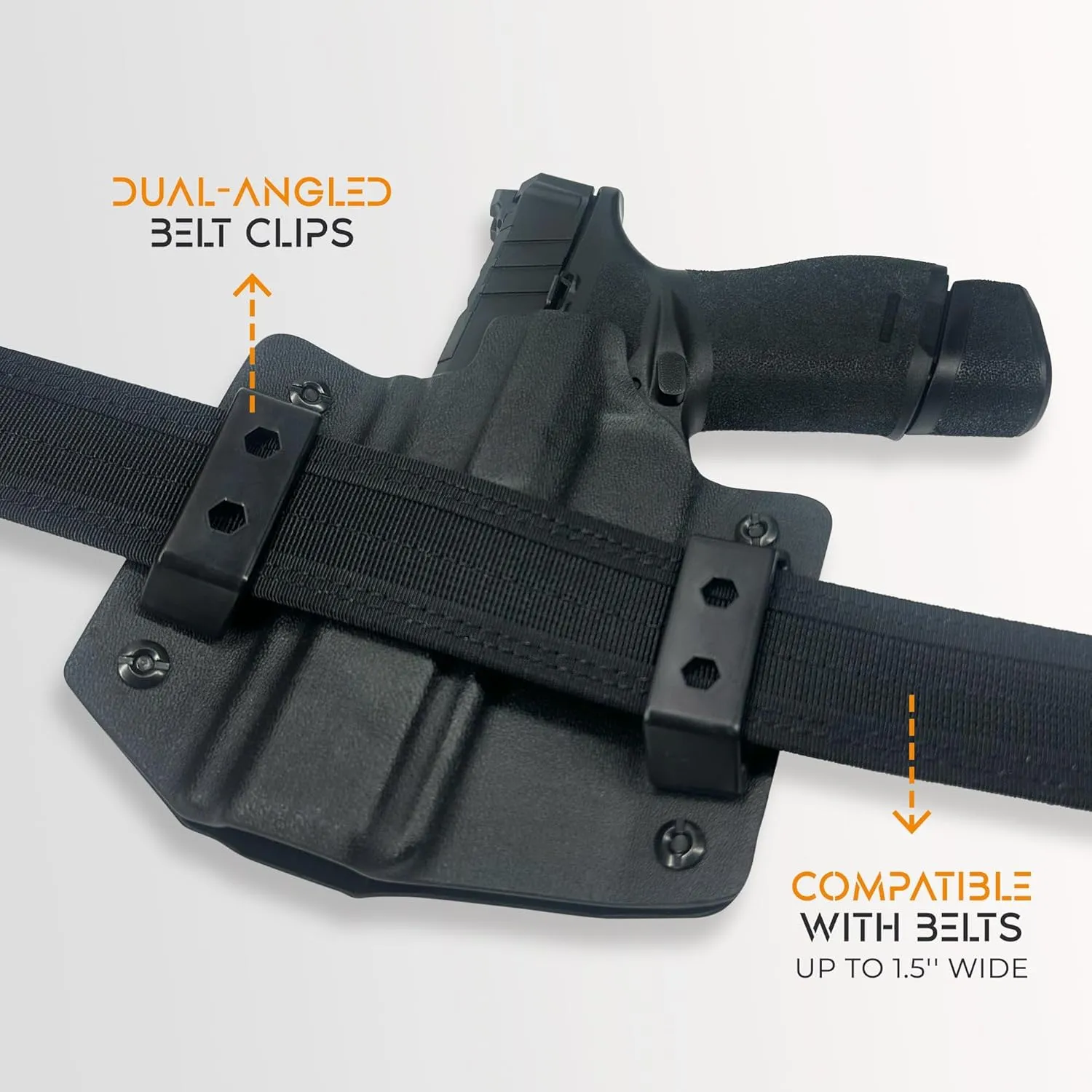 OWB Concealment Holster Fits Wilson Combat SFX9 4'' Outside The Waistband Kydex Gun Holster American Made Durable Lightweight Concealed Carry Gear