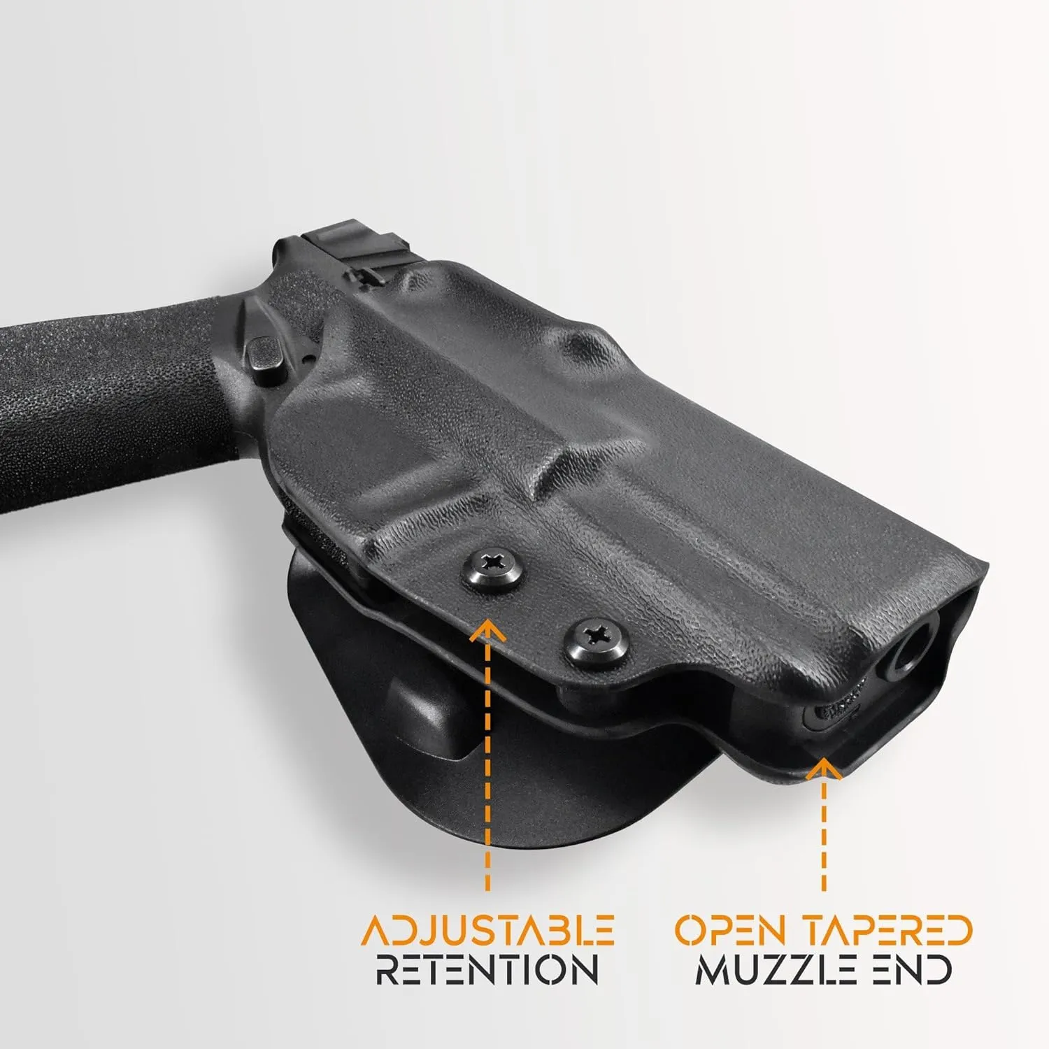 OWB Paddle Holster Fits Shadow Systems MR920 Outside The Waistband Carry Gun Holster Kydex American Made OWB with Paddle Attachment