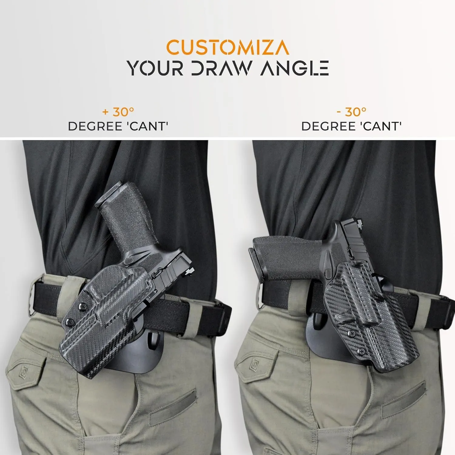 OWB Paddle Holster Fits Shadow Systems MR920 Outside The Waistband Carry Gun Holster Kydex American Made OWB with Paddle Attachment