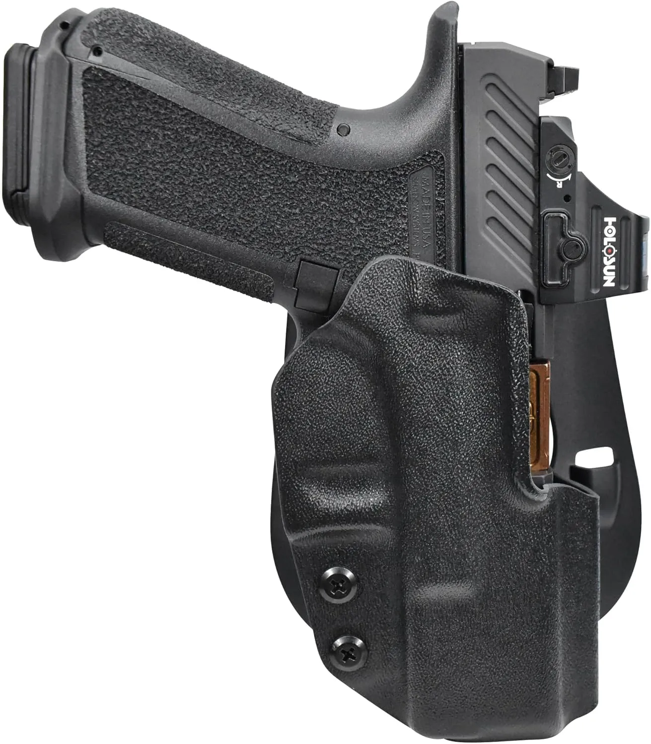 OWB Paddle Holster Fits Shadow Systems MR920 Outside The Waistband Carry Gun Holster Kydex American Made OWB with Paddle Attachment