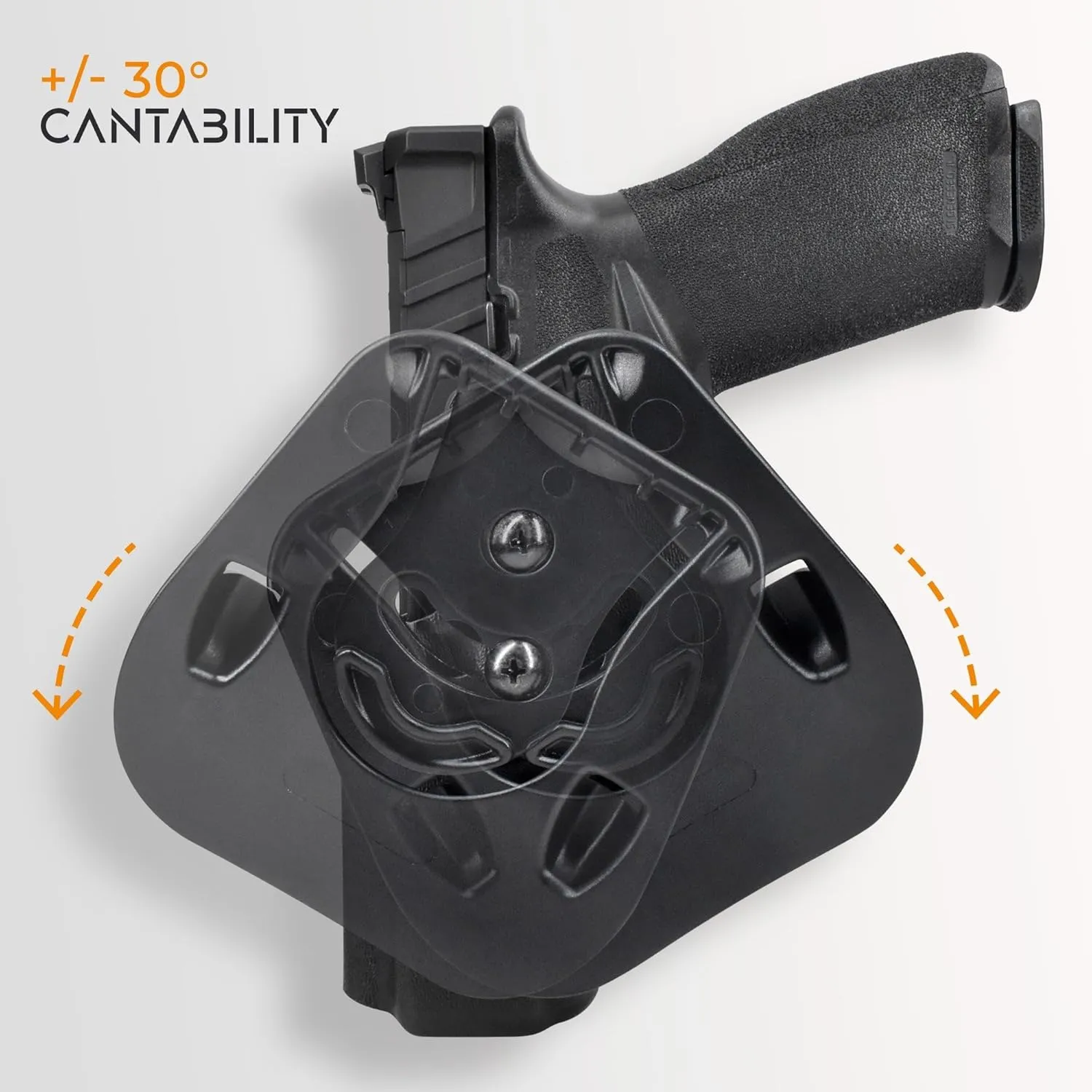 OWB Paddle Holster Fits Shadow Systems MR920 Outside The Waistband Carry Gun Holster Kydex American Made OWB with Paddle Attachment