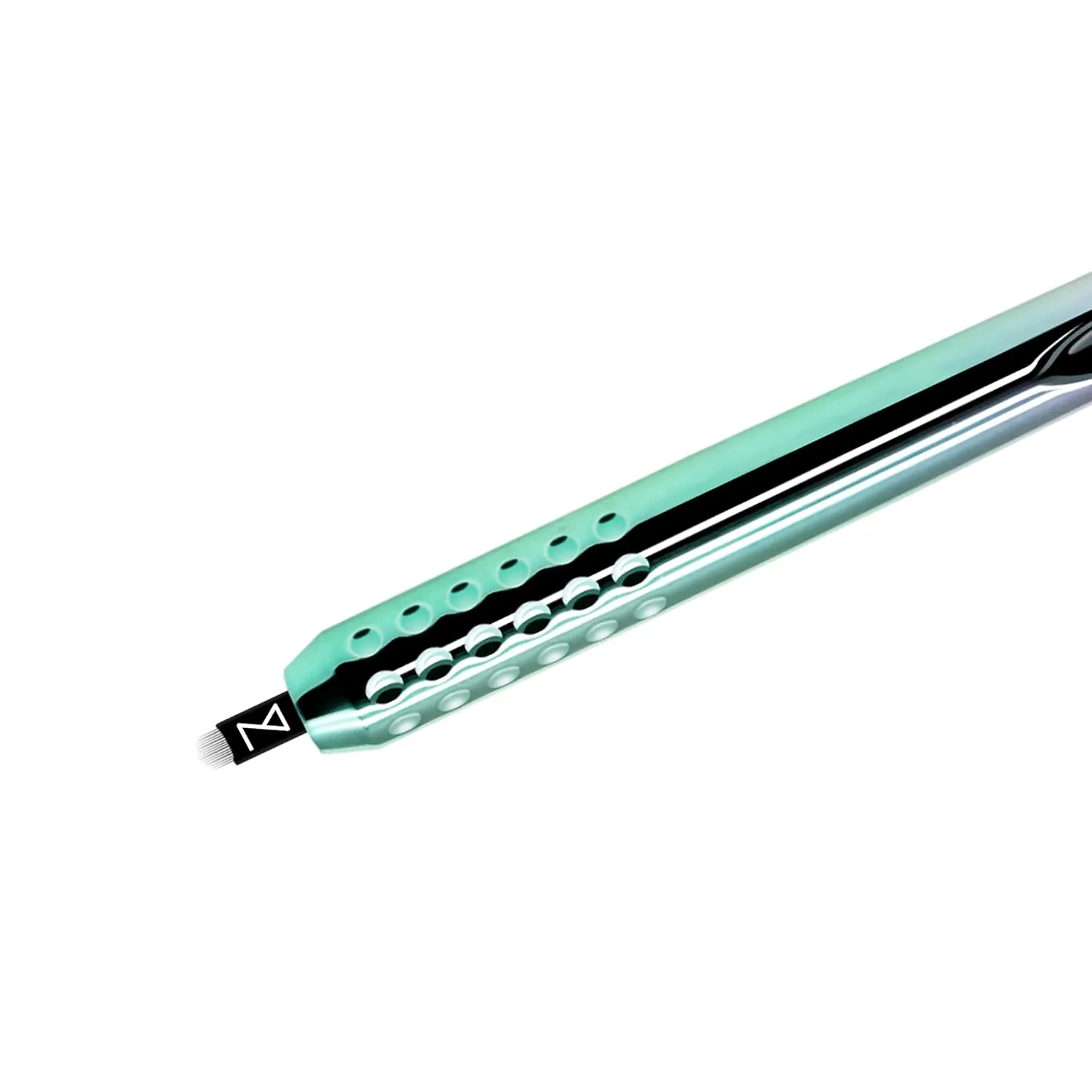 PACK OF 10 - Mellie Microblading Disposable Microblading Pen with Pigment Sponge Disposable Tool For Creating Eyebrows Microblading Supplies (Rainbow, U18 NANO .15mm)