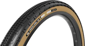 Panaracer GravelKing SK R Gravel Tire 700x40C Folding Tubeless Ready ZSG Gravel Tuff TexR BeadLock 90 Brown, Black/Amber