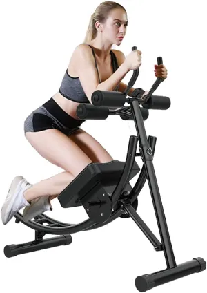 Panda Eye Ab Workout Equipment - Ab Machine with Height Adjustable Foldable Design for Home Gym Strength Training