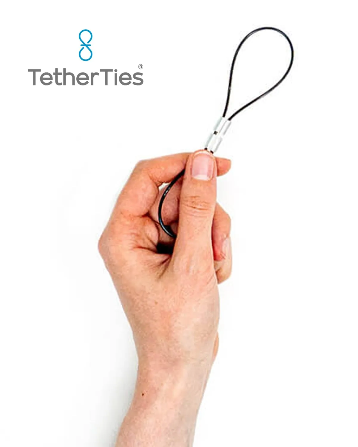 Patented Pre-Assembled Adapter Ties - Anti-Theft Cable Locks for Tools, Dongles, Tethers, Computer adapters. Steel Cable, Security Lock, Easy Installation