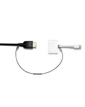 Patented Pre-Assembled Adapter Ties - Anti-Theft Cable Locks for Tools, Dongles, Tethers, Computer adapters. Steel Cable, Security Lock, Easy Installation