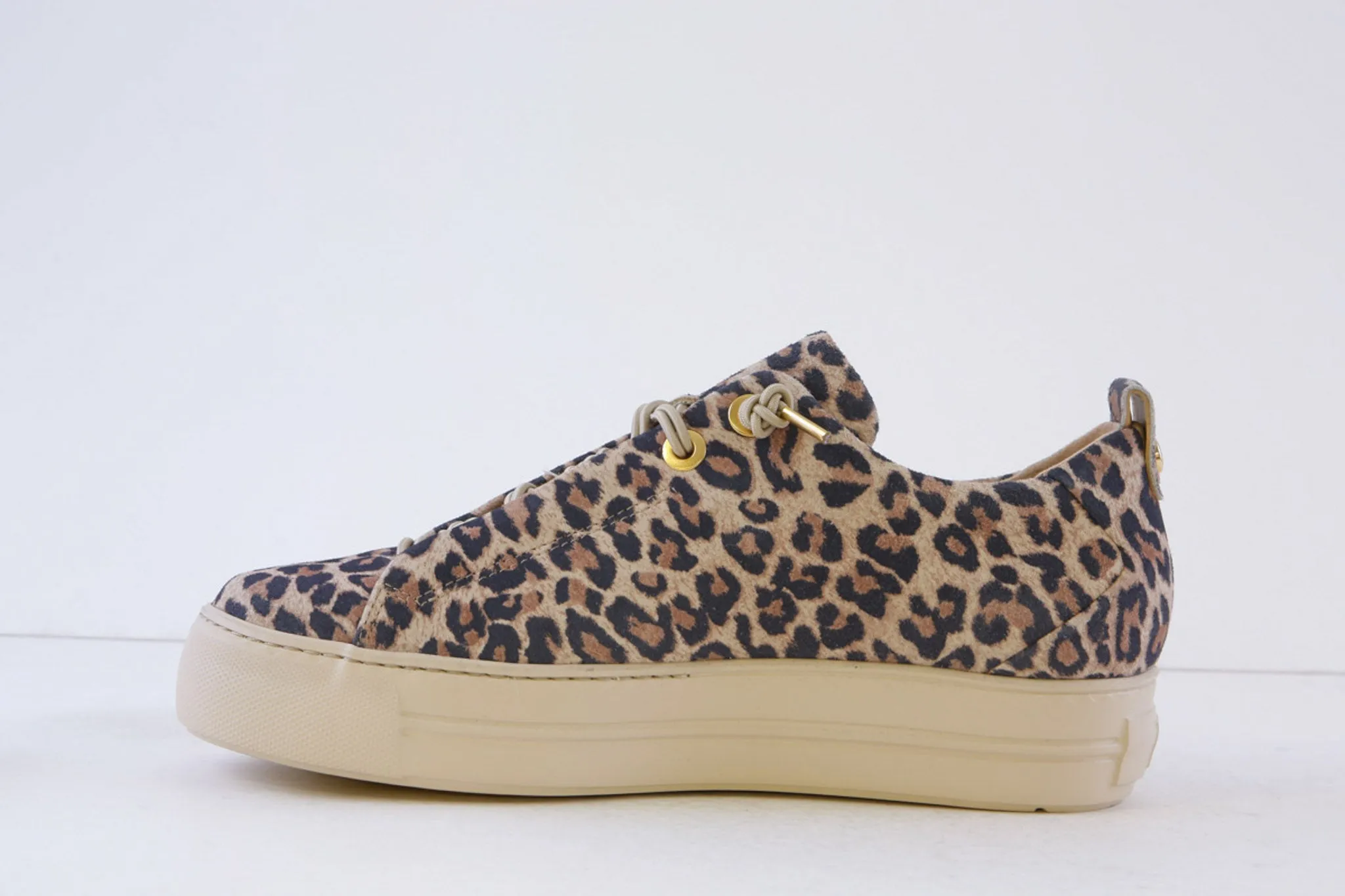 PAUL GREEN - 5317-04X MOCK LACE FASHION SHOE - LEOPARD