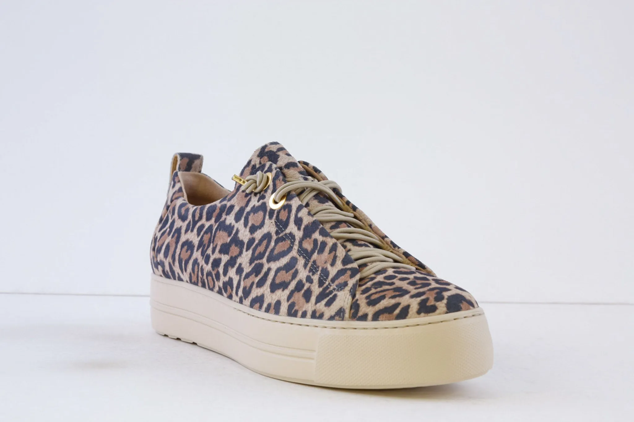 PAUL GREEN - 5317-04X MOCK LACE FASHION SHOE - LEOPARD