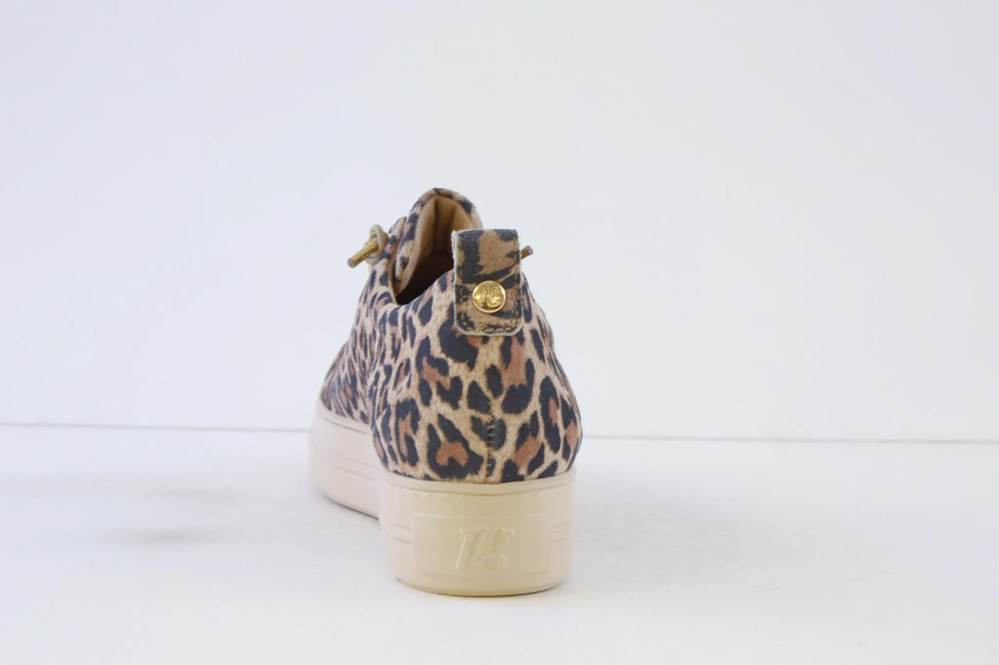 PAUL GREEN - 5317-04X MOCK LACE FASHION SHOE - LEOPARD