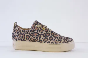 PAUL GREEN - 5317-04X MOCK LACE FASHION SHOE - LEOPARD