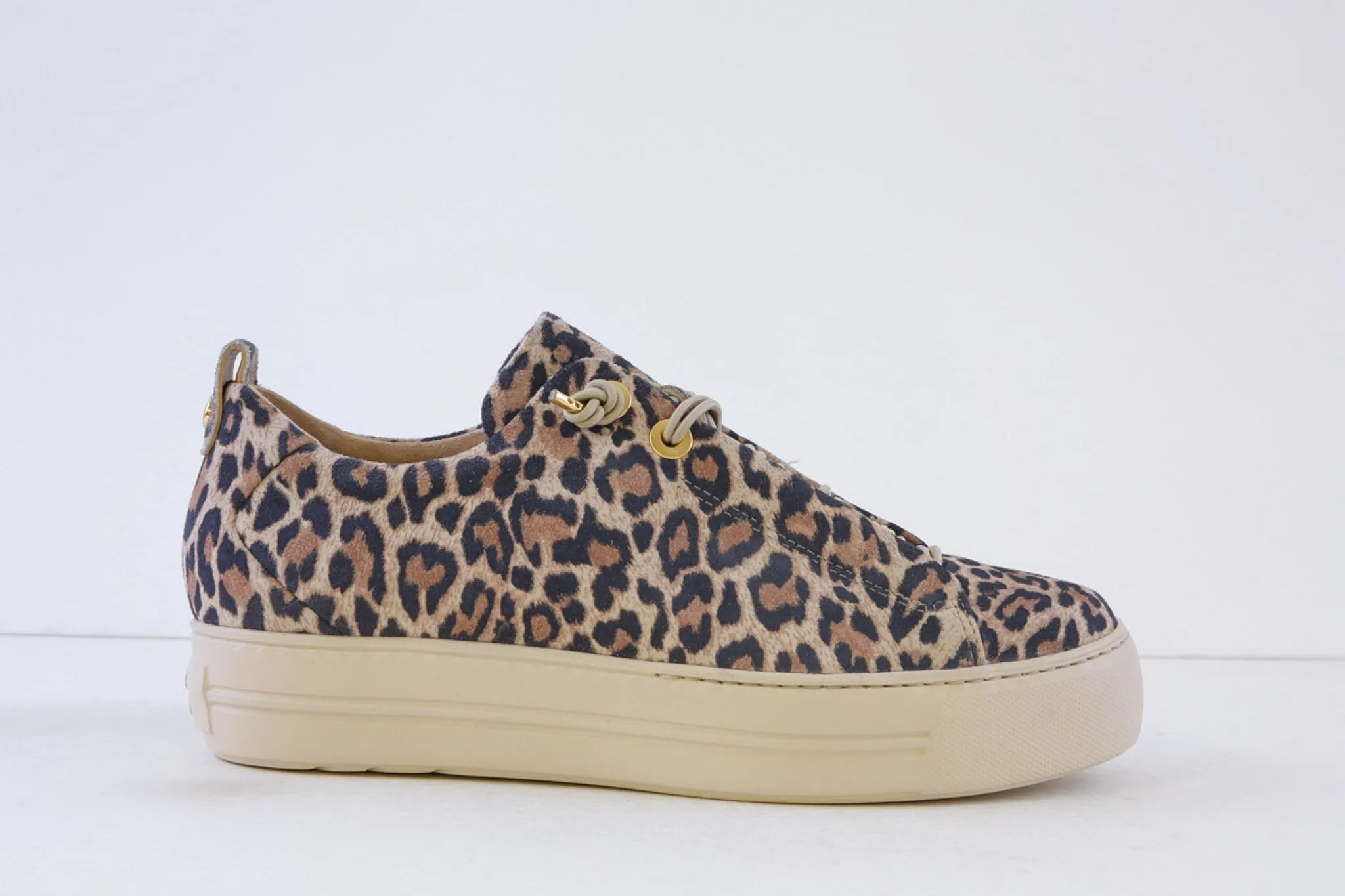 PAUL GREEN - 5317-04X MOCK LACE FASHION SHOE - LEOPARD