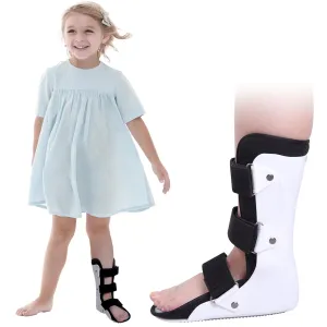 Pediatric Walking Boot For Kids,Fracture Boot for Kids, Orthopedic Support Shoe for Youth Ankle Break Injury, Kid's Stress Metatarsal Bone Fracture, Broken Foot or Toe Recovery Cast, Left(M)