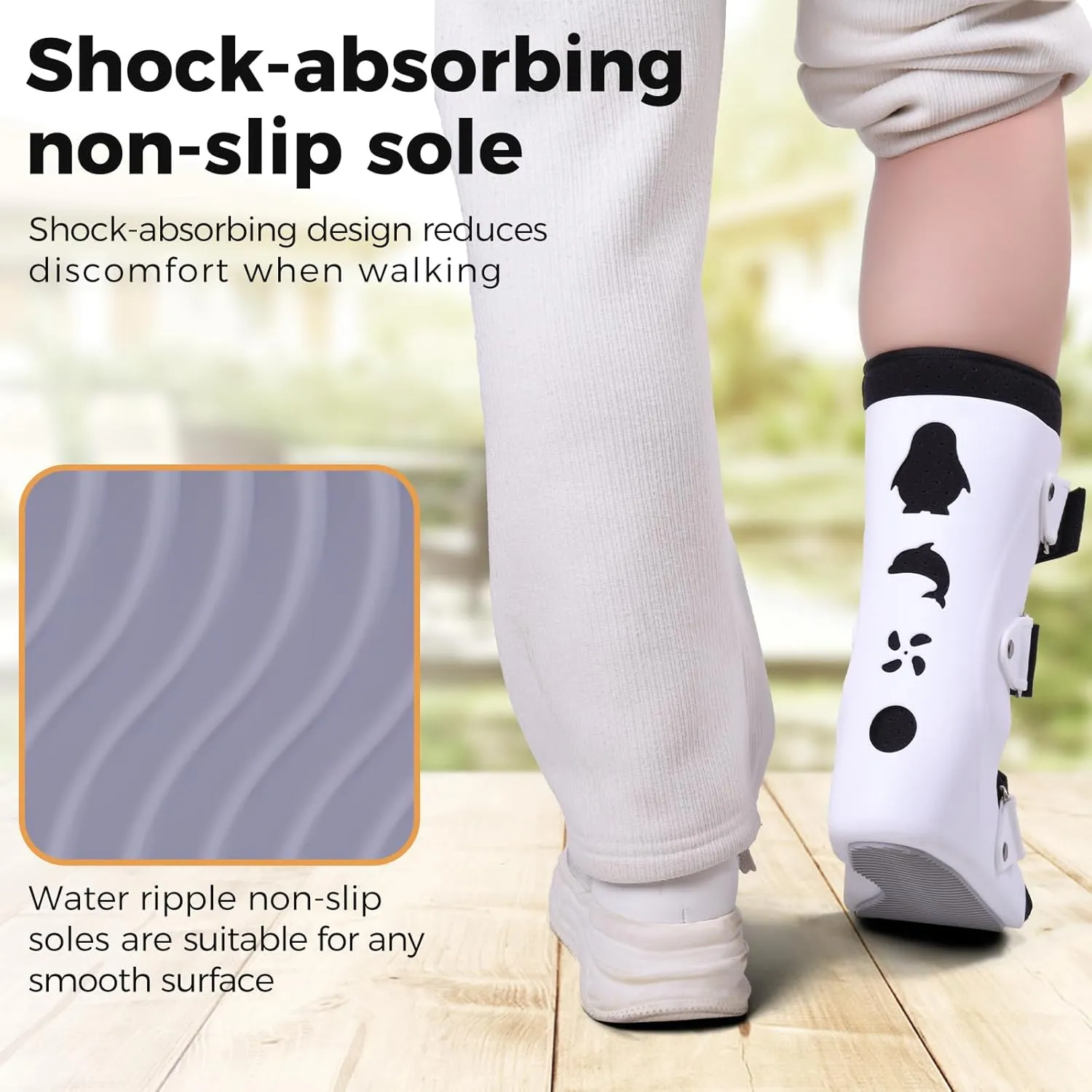 Pediatric Walking Boot For Kids,Fracture Boot for Kids, Orthopedic Support Shoe for Youth Ankle Break Injury, Kid's Stress Metatarsal Bone Fracture, Broken Foot or Toe Recovery Cast, Left(M)