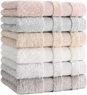 Plain Face Wash Face Towel Soft Absorbent Towel Cotton Household Daily Face Wash Towel