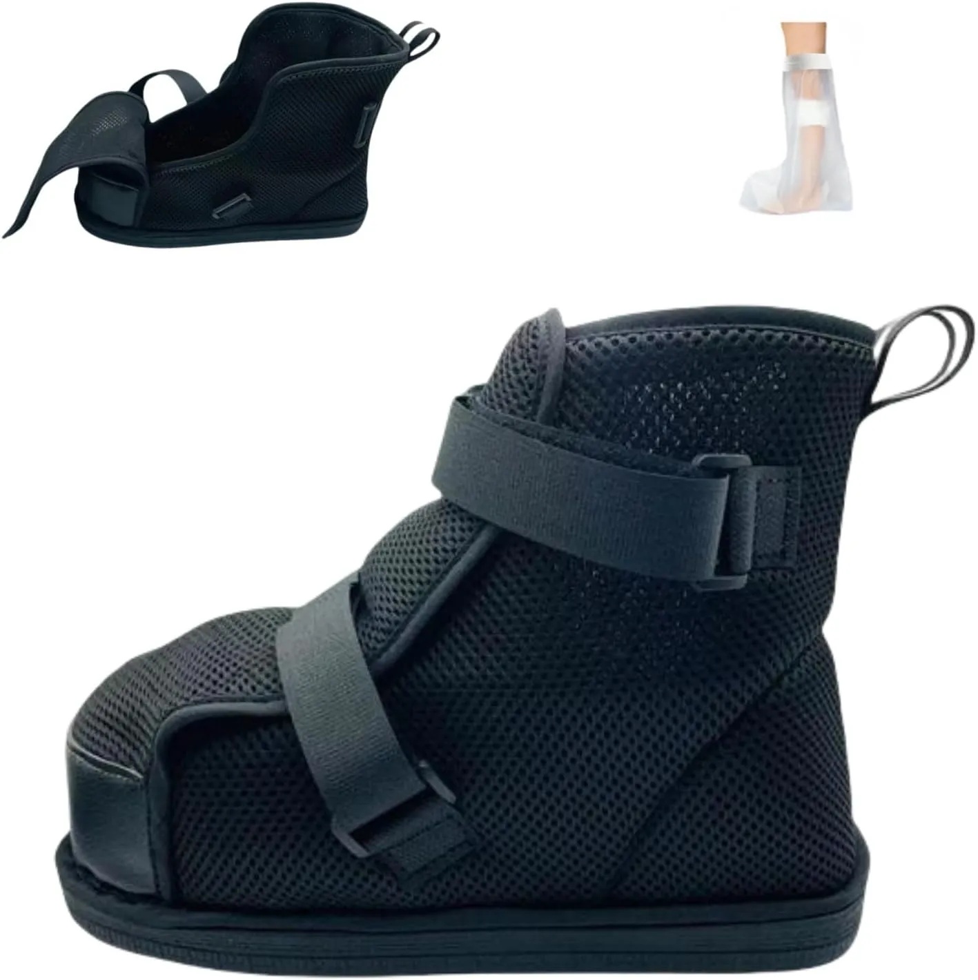 Plaster Protection Shoes,Fracture Shoes,Shoes for Foot Injuries,Postoperative Recovery Plaster Shoe Covers,Adjustable Medical Walking Shoes for Postoperative Use,High Top