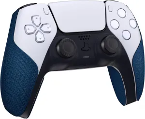 PlayVital Premium Grip for ps5 Wireless Controller, Split Design Anti-Skid Soft Hexagonal Diamond Textures Sweat-Absorbent Handle Grips Protector for ps5 Controller – Klein Blue
