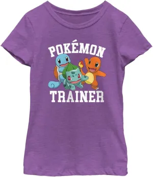 Pokemon Trainer 1 Girls Short Sleeve Tee Shirt