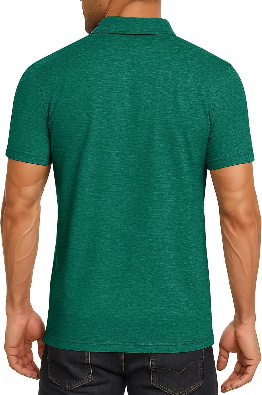 Polo Shirts for Men Performance Mens Golf Shirt Dry Fit Collared Polo Shirts Short Sleeve Moisture Wicking
